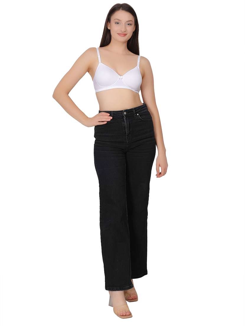 women solid lightly padded t-shirt bra - 21963239 -  Standard Image - 4