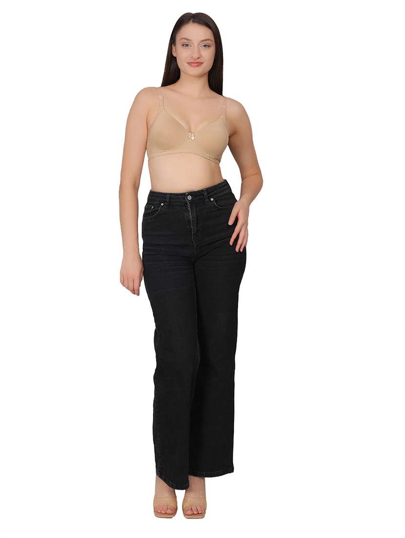 women solid lightly padded t-shirt bra - 21963240 - Standard Image - 4