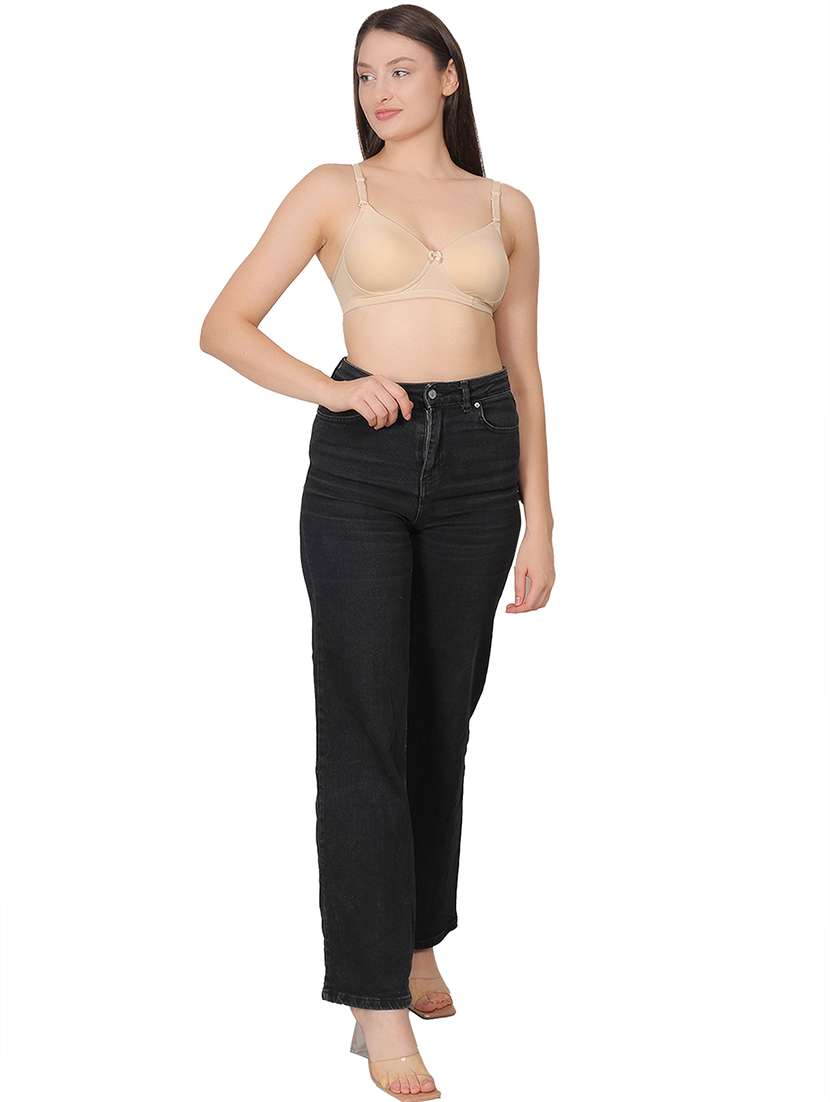 women solid lightly padded t-shirt bra - 21963244 - Standard Image - 4