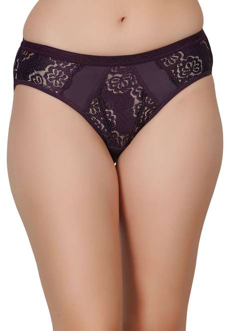 women mid rise lace hipster panty