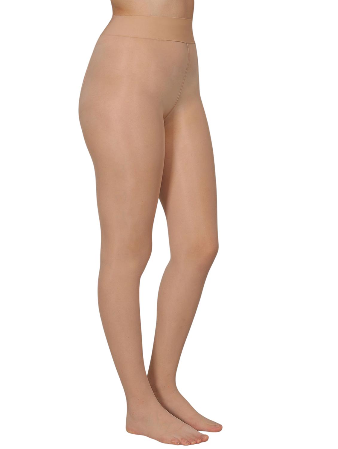 women beige solid nylon stocking - 21963266 - Standard Image - 1