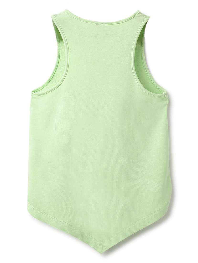 girls printed sleeveless high low top - 21963302 -  Standard Image - 1