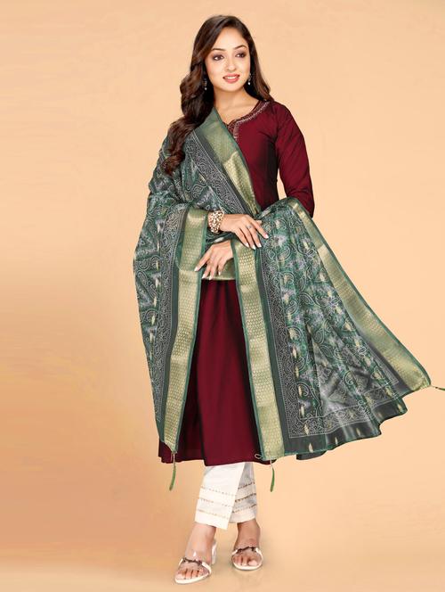 women printed casual wear dupatta - 21963400 - Standard Image - 0