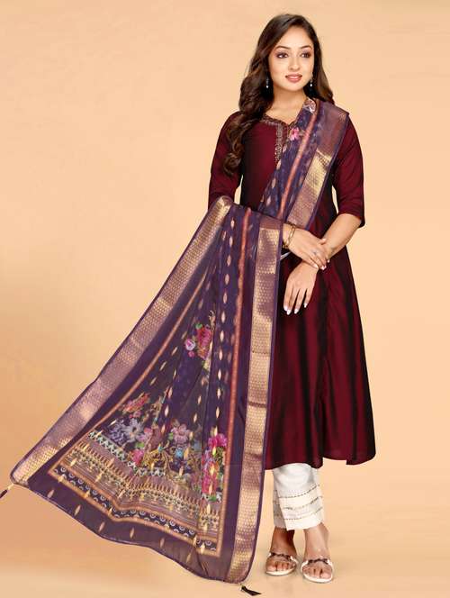 women printed casual wear dupatta - 21963401 - Standard Image - 0