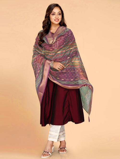 women printed casual wear dupatta - 21963402 -  Standard Image - 0