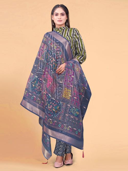 women printed casual wear dupatta - 21963404 - Standard Image - 0