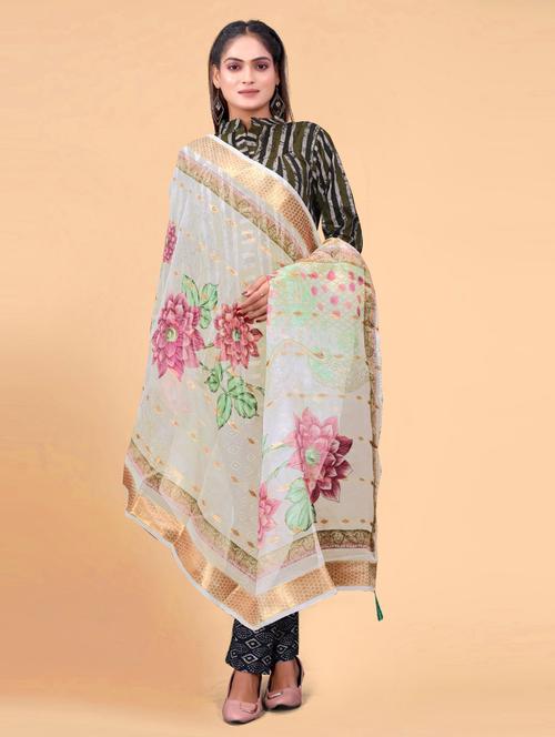 women printed casual wear dupatta - 21963406 -  Standard Image - 0