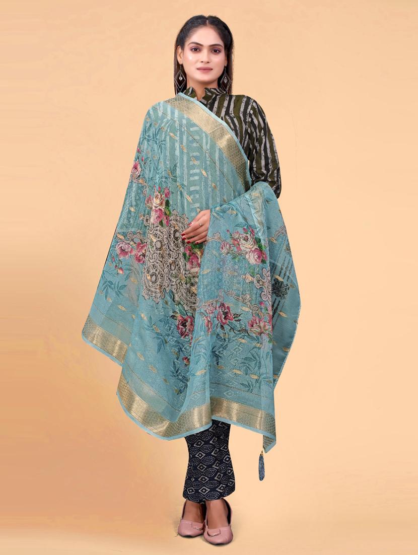 women printed casual wear dupatta - 21963408 -  Zoom Image - 0