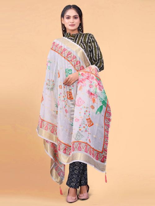 women printed casual wear dupatta - 21963410 -  Standard Image - 0