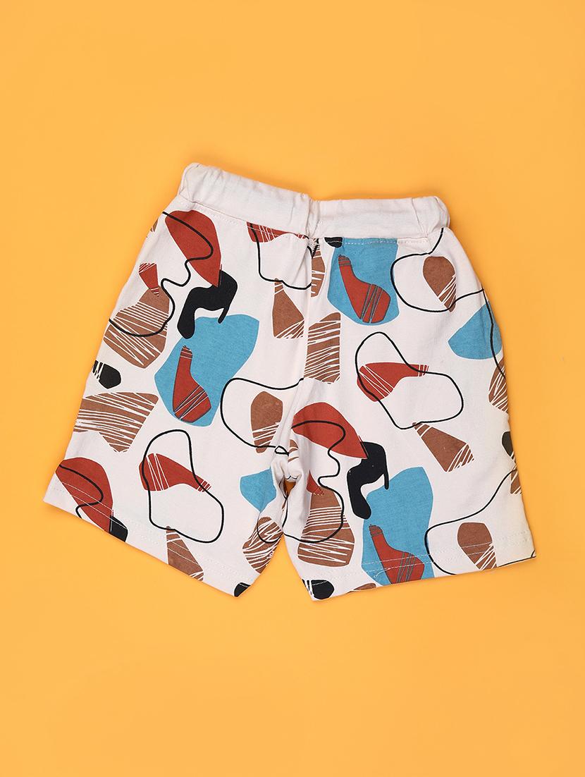 kids prinred mid rise regular fit short - 21963924 - Standard Image - 1