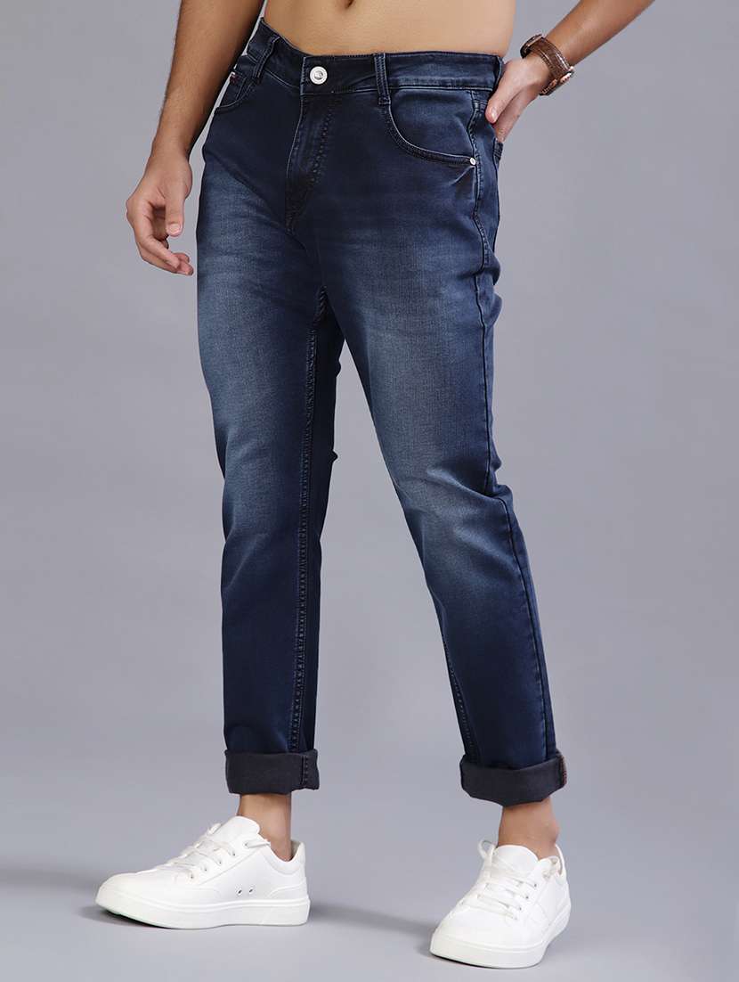 men washed mid rise full length jeans - 21964206 -  Standard Image - 1