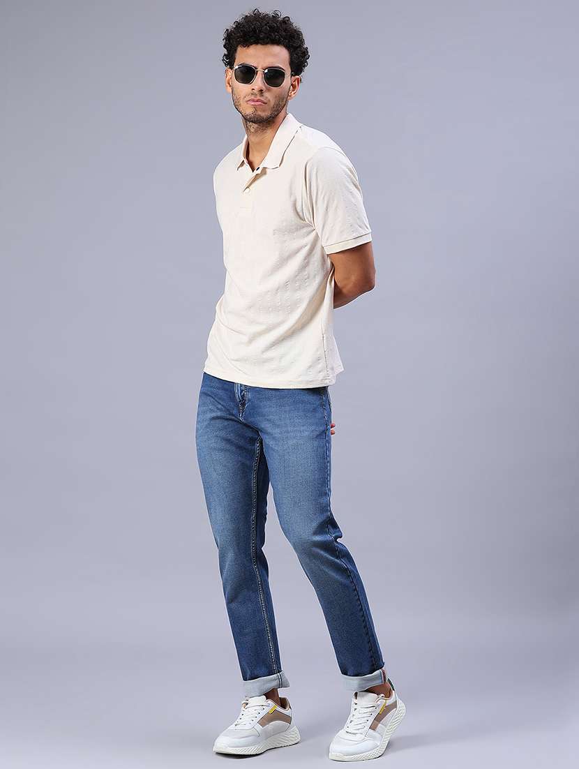 men washed mid rise full length jeans - 21964215 -  Standard Image - 4