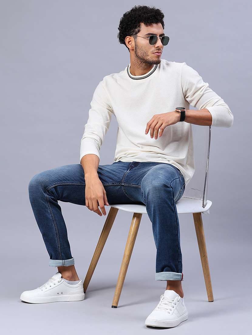 men washed mid rise full length jeans - 21964219 -  Standard Image - 4
