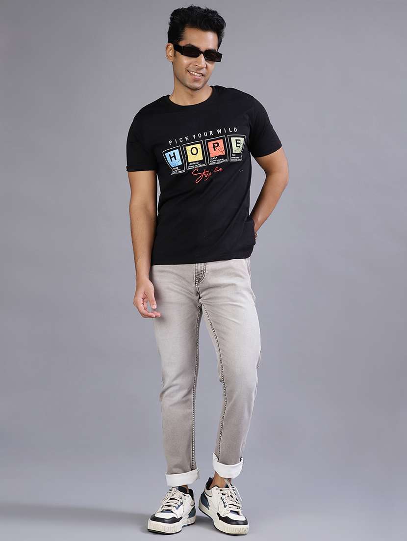 men washed mid rise full length jeans - 21964221 - Standard Image - 4