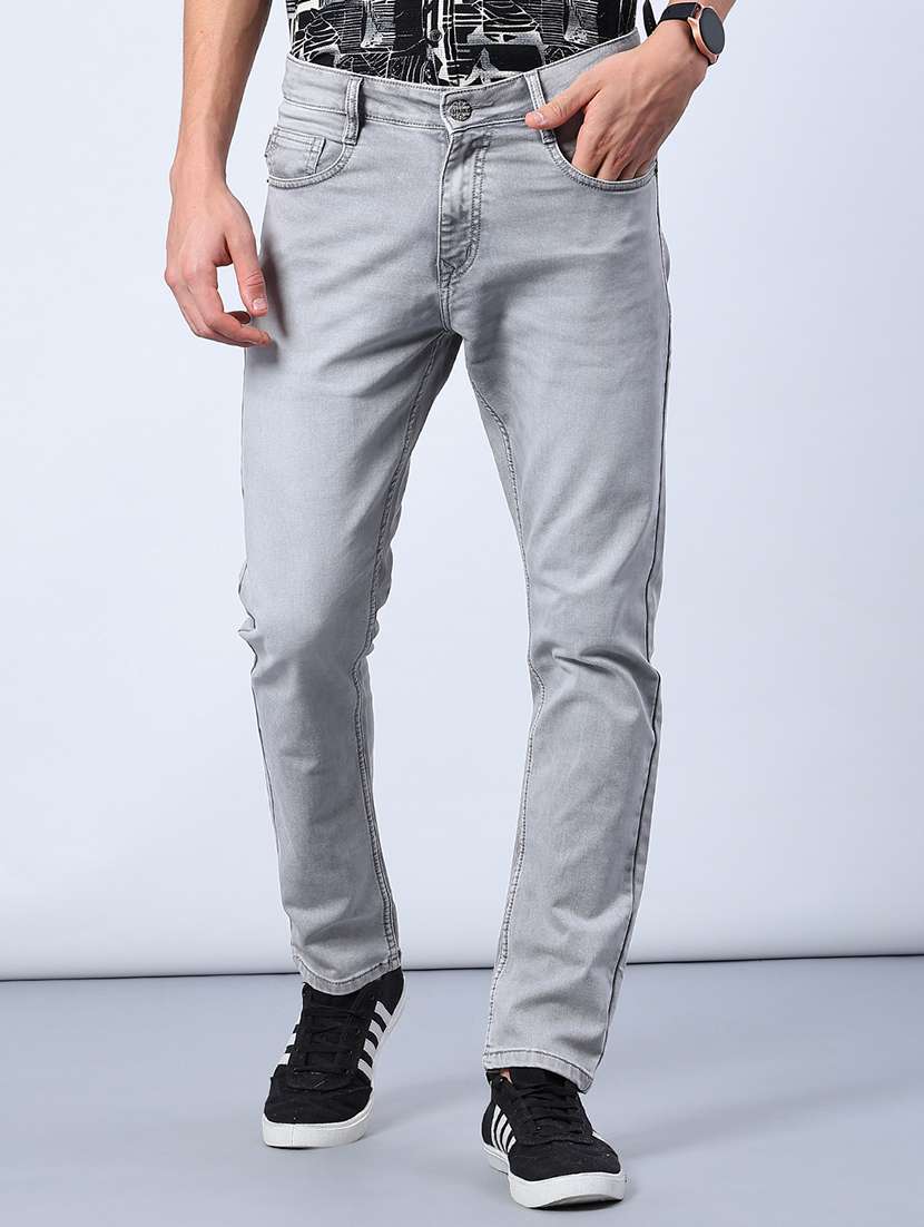 Men Washed Mid Rise Full Length Jeans - 21964222 -  Standard Image - 1