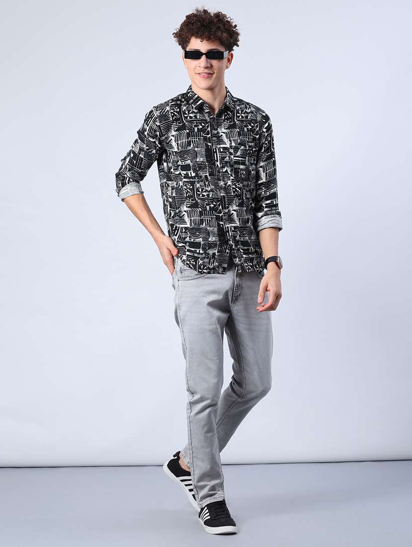 Men Washed Mid Rise Full Length Jeans - 21964222 -  Standard Image - 4