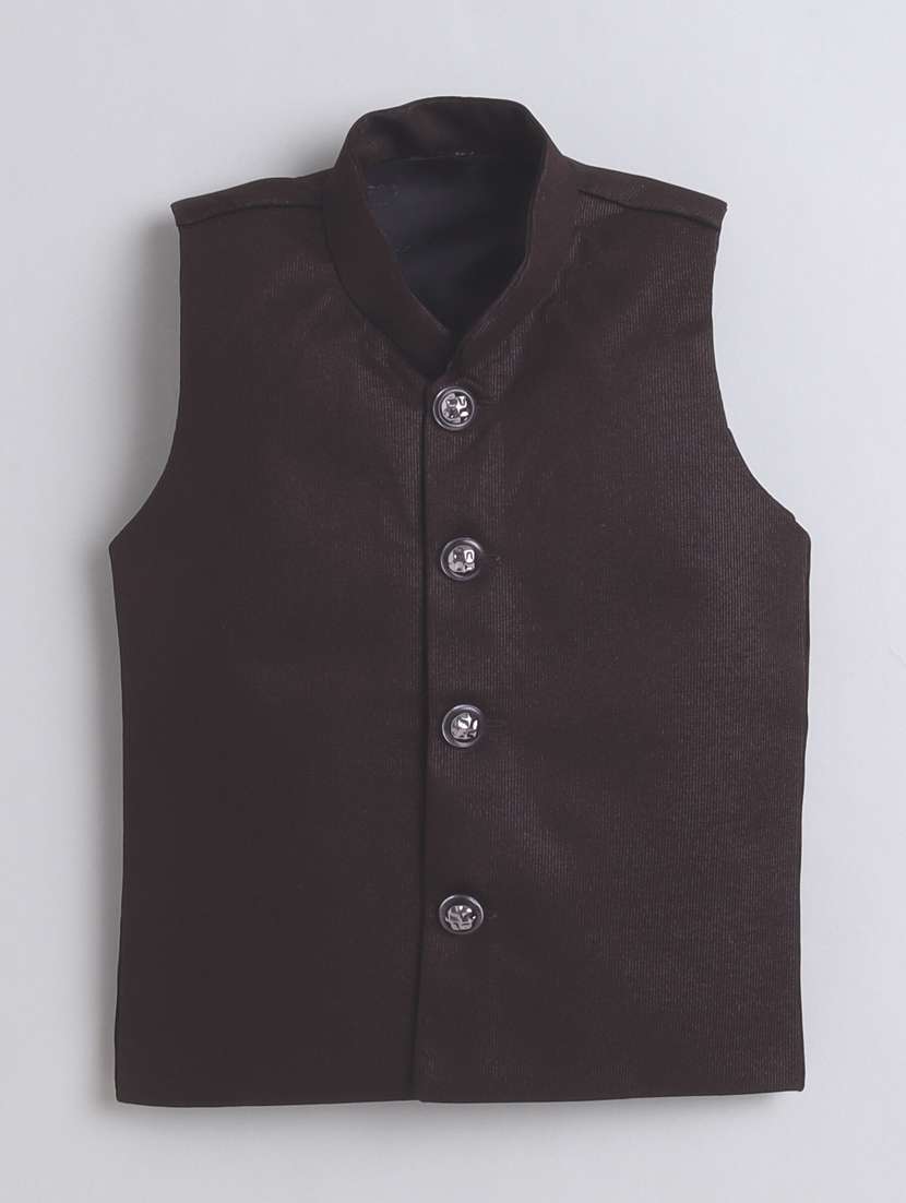 burgundy cotton blend full length sets twin & dungree - 21964309 -  Standard Image - 1