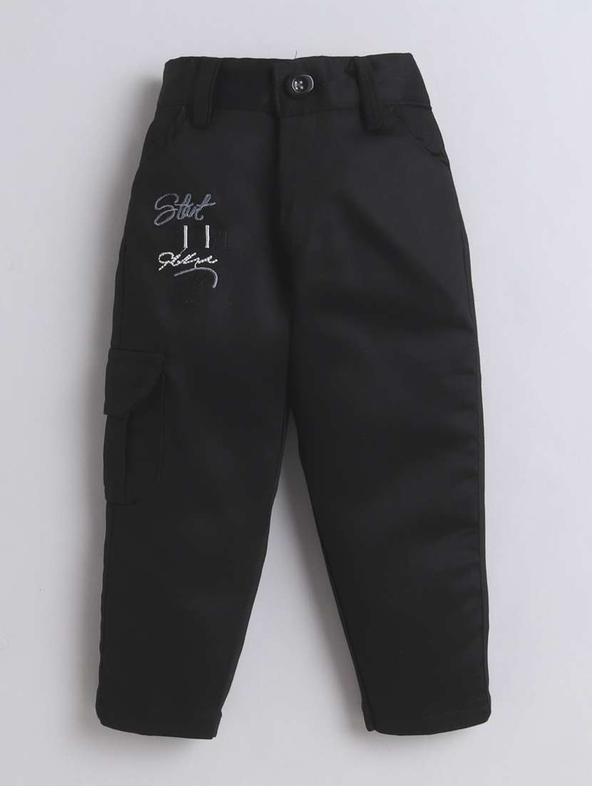 boys solid shirt and trouser with wasitcoat set - 21964312 -  Standard Image - 4