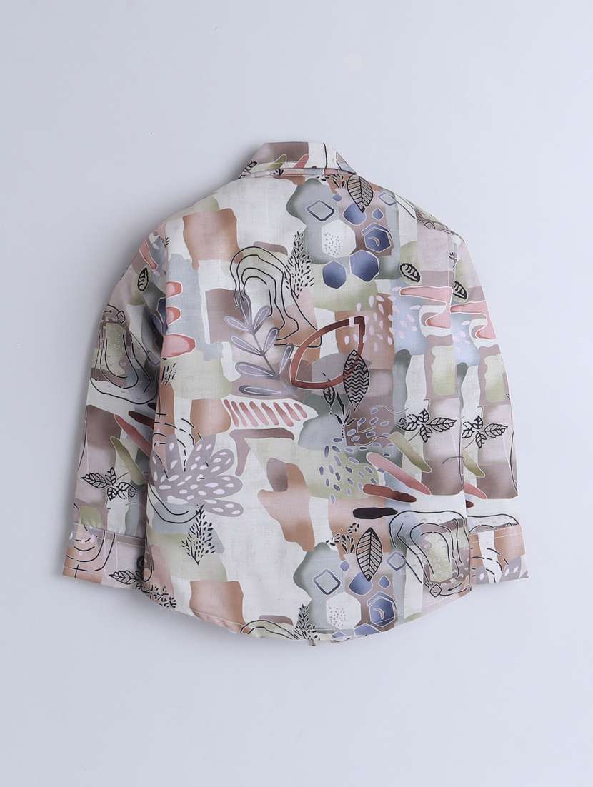 boys printed shirt and trouser set - 21964327 -  Standard Image - 1