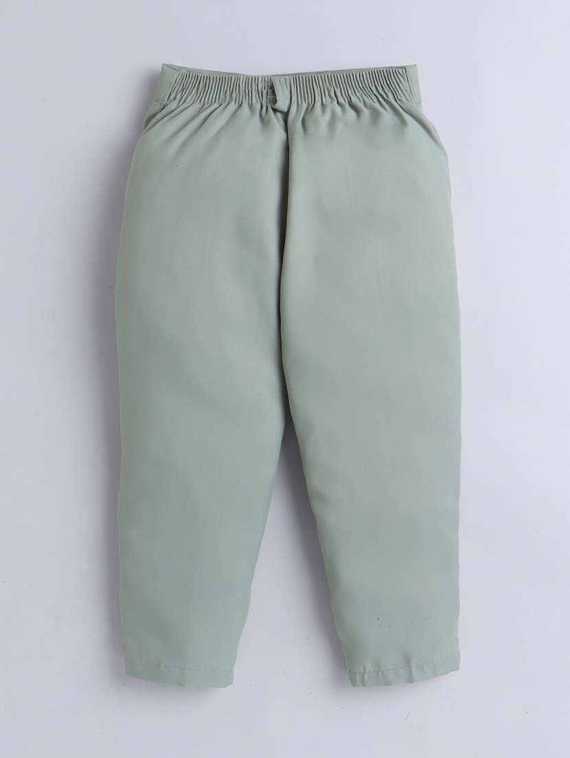 boys solid waistcoat and trouser set - 21964349 -  Standard Image - 4