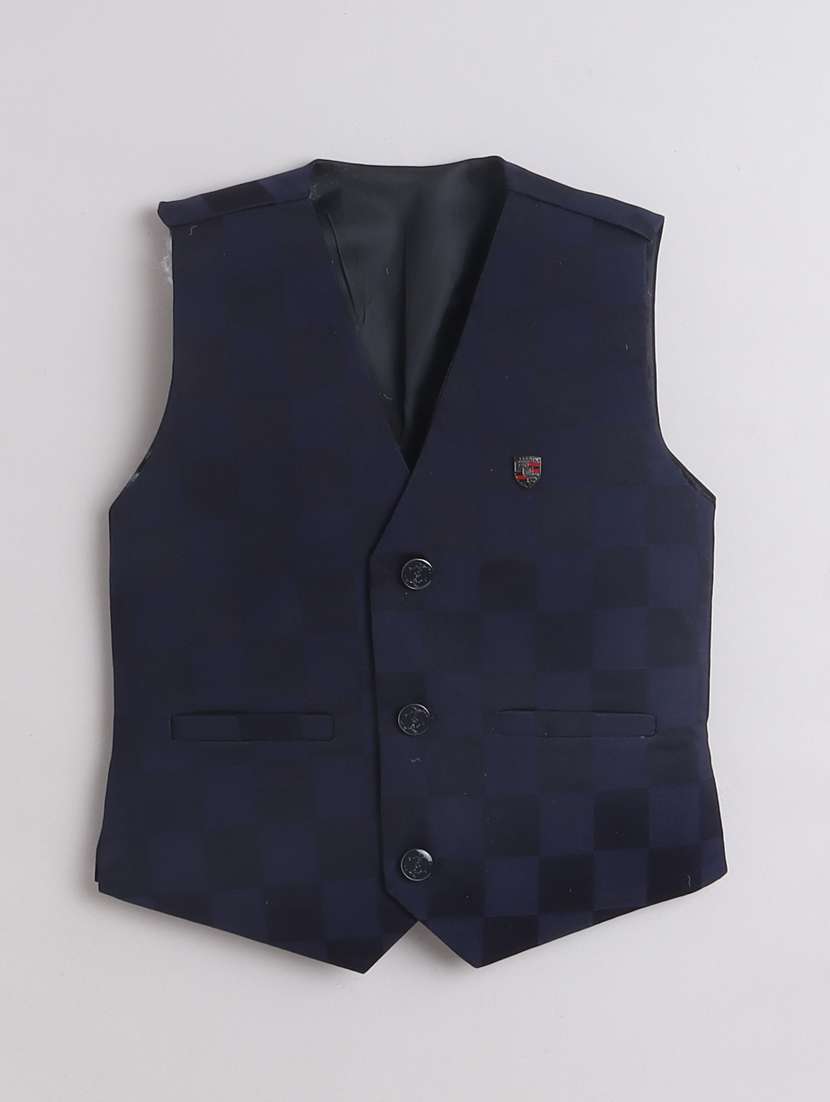 boys shirt and trouser with self designed waistcoat set - 21964368 -  Standard Image - 1