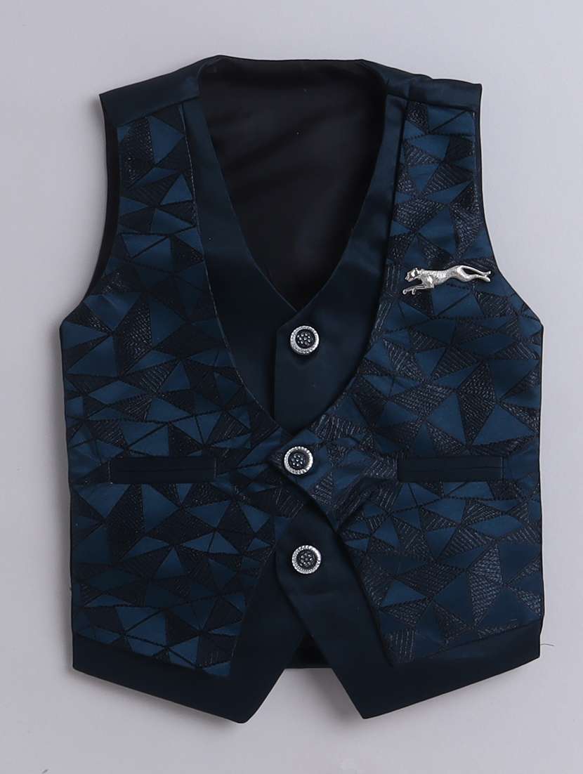 boys self designed waistcoat and trouser set - 21964390 -  Standard Image - 1