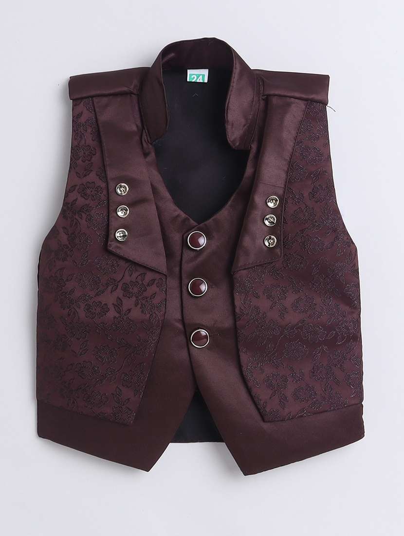 maroon polyester suit sets twin & dungree - 21964408 -  Standard Image - 1