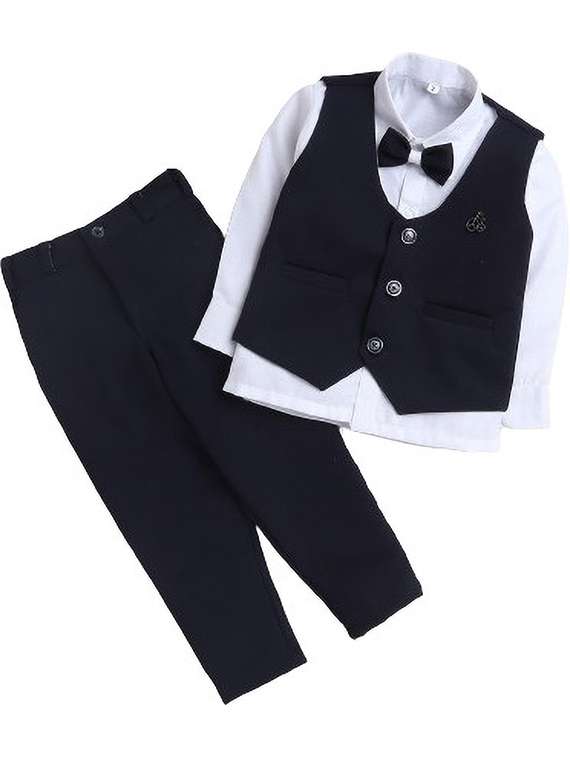navy blue polyester suit sets twin & dungree