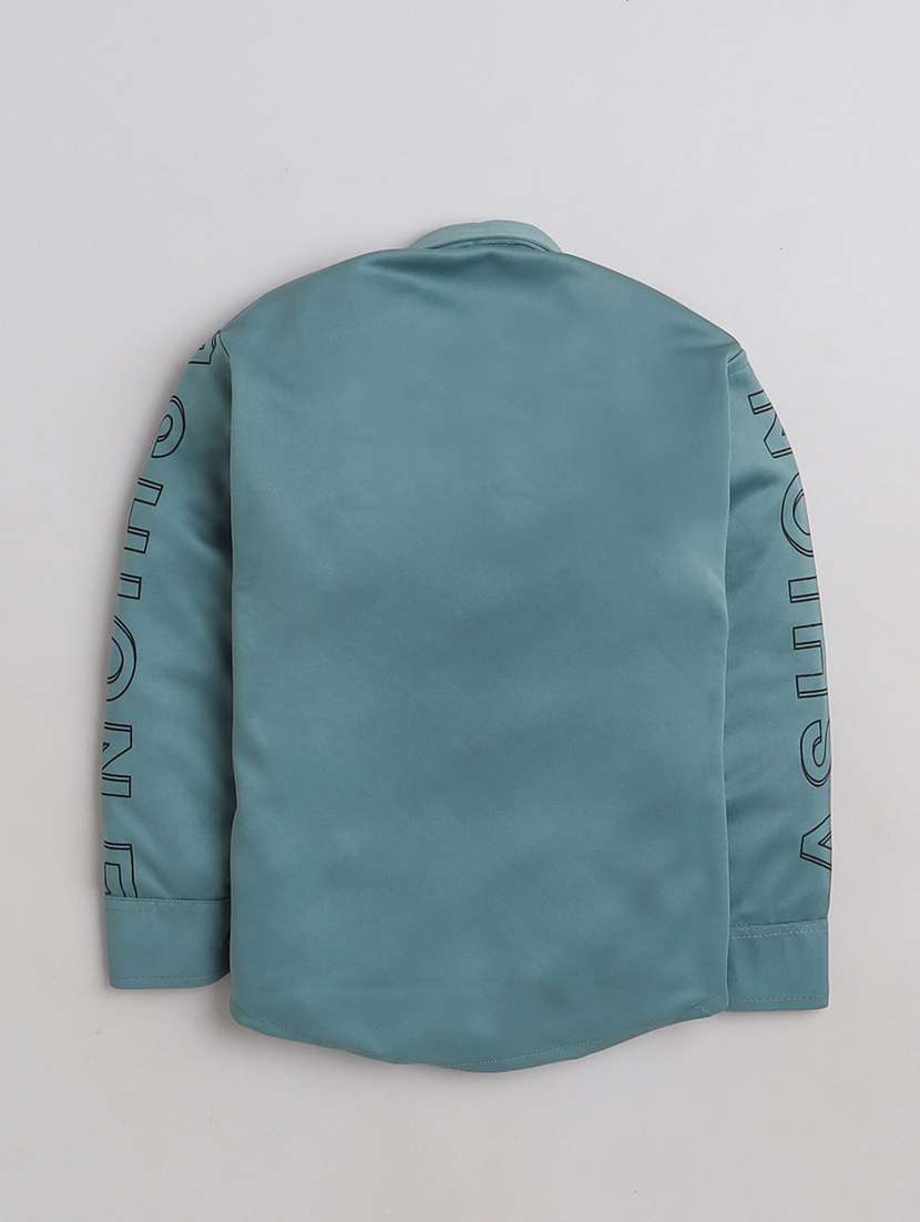 boys printed long sleeve shirt and jeans set - 21964465 -  Standard Image - 1