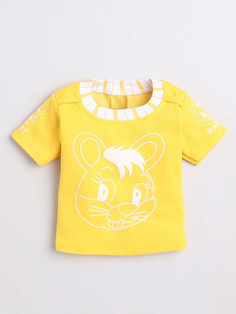 boys printed t-shirt and dungree set - 21964473 -  Standard Image - 1