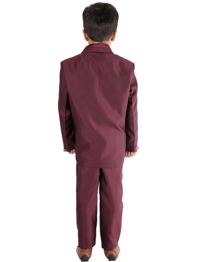 boys solid long sleeve three-piece suit set - 21964551 -  Standard Image - 1