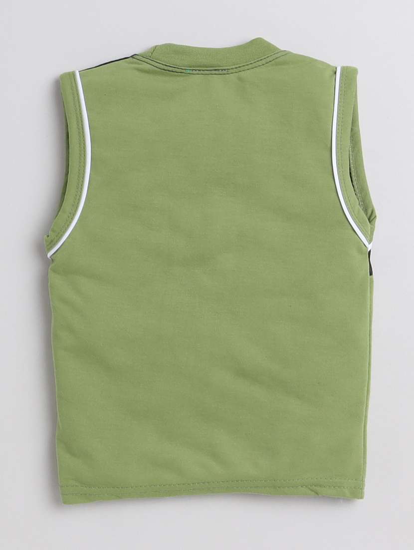 boys printed vest & shorts casual wear set - 21964577 -  Standard Image - 1