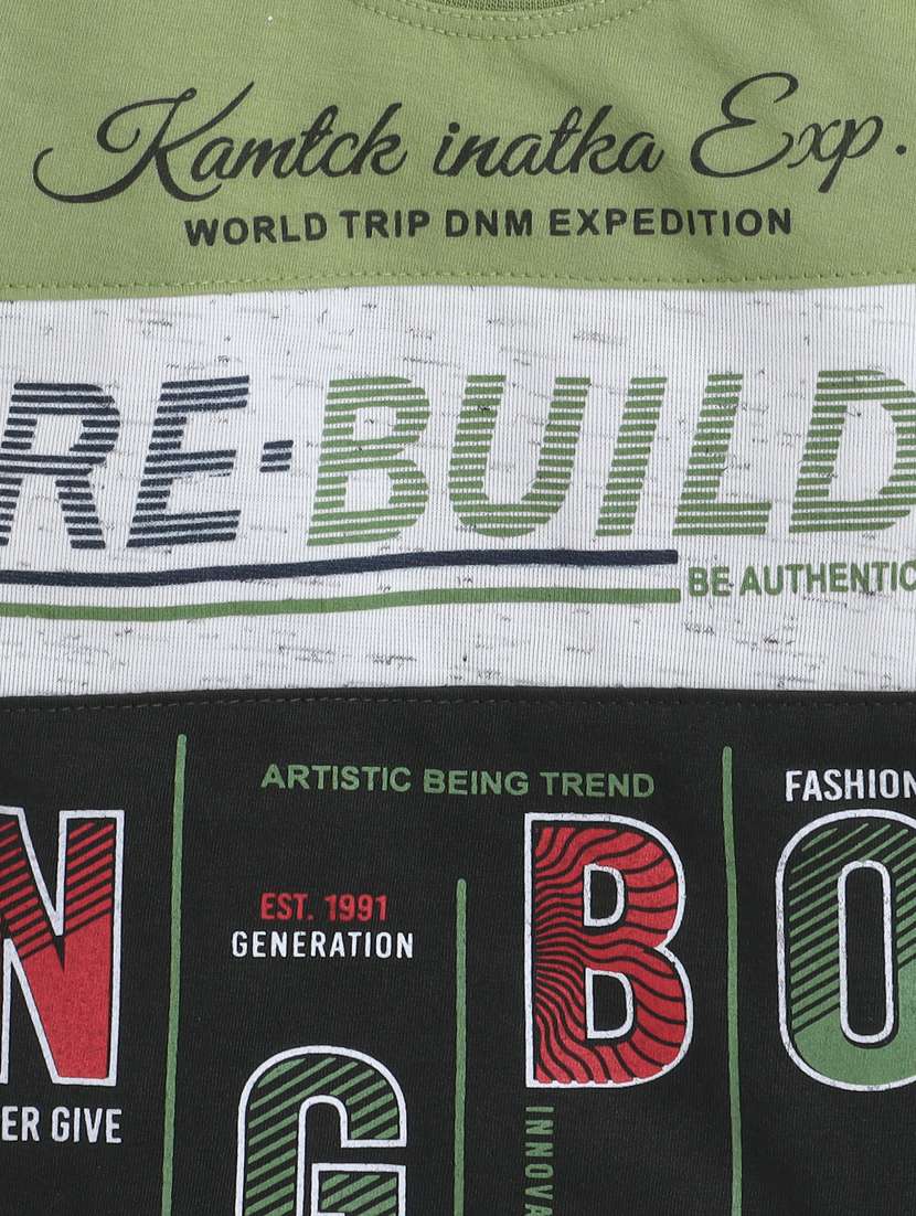 boys printed t-shirt & shorts casual wear set - 21964710 -  Standard Image - 4