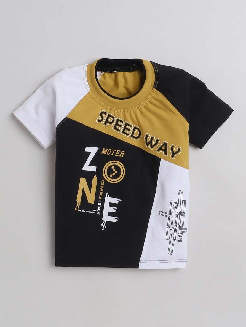 boys printed t-shirt & shorts casual wear set - 21964742 -  Standard Image - 1