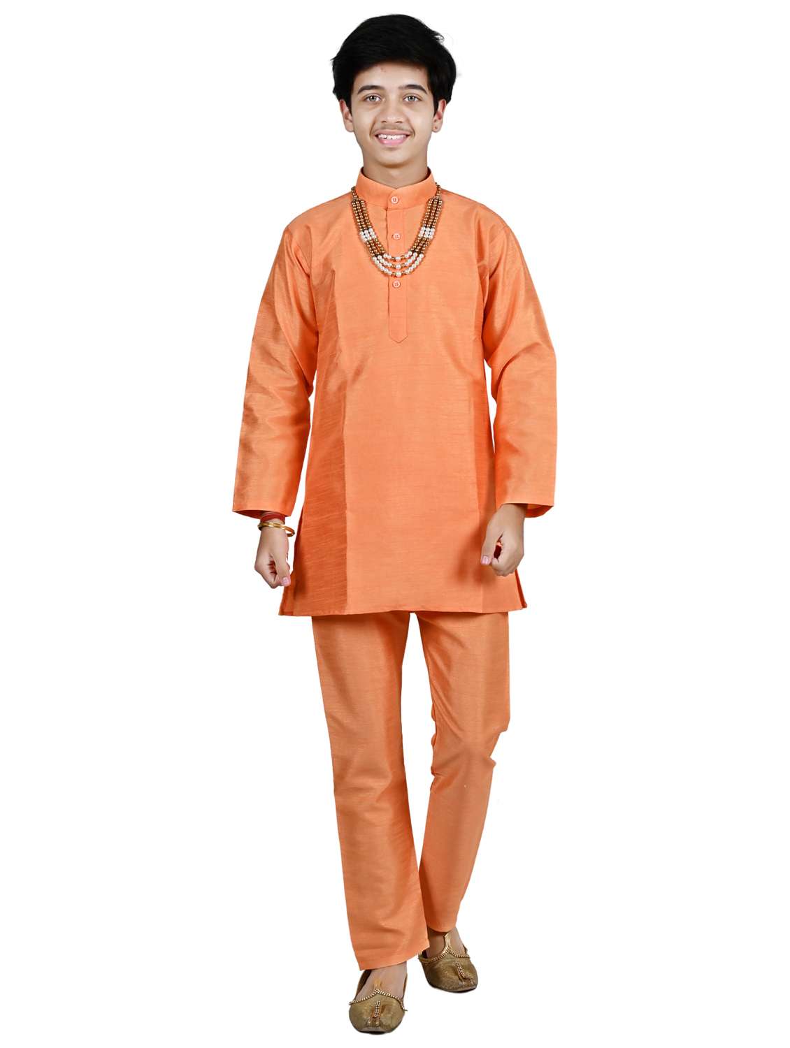 boys floral print sherwani with pant set - 21964781 - Standard Image - 1