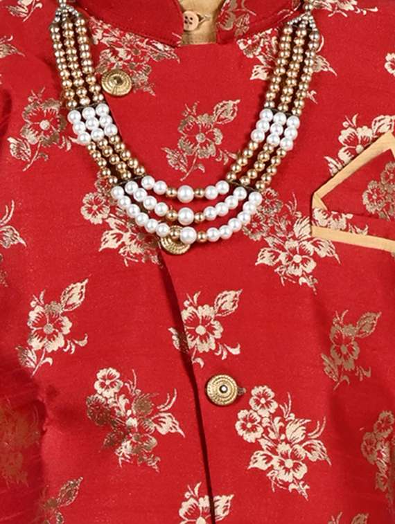 boys floral print long sleeve sherwani - 21964785 - Standard Image - 4