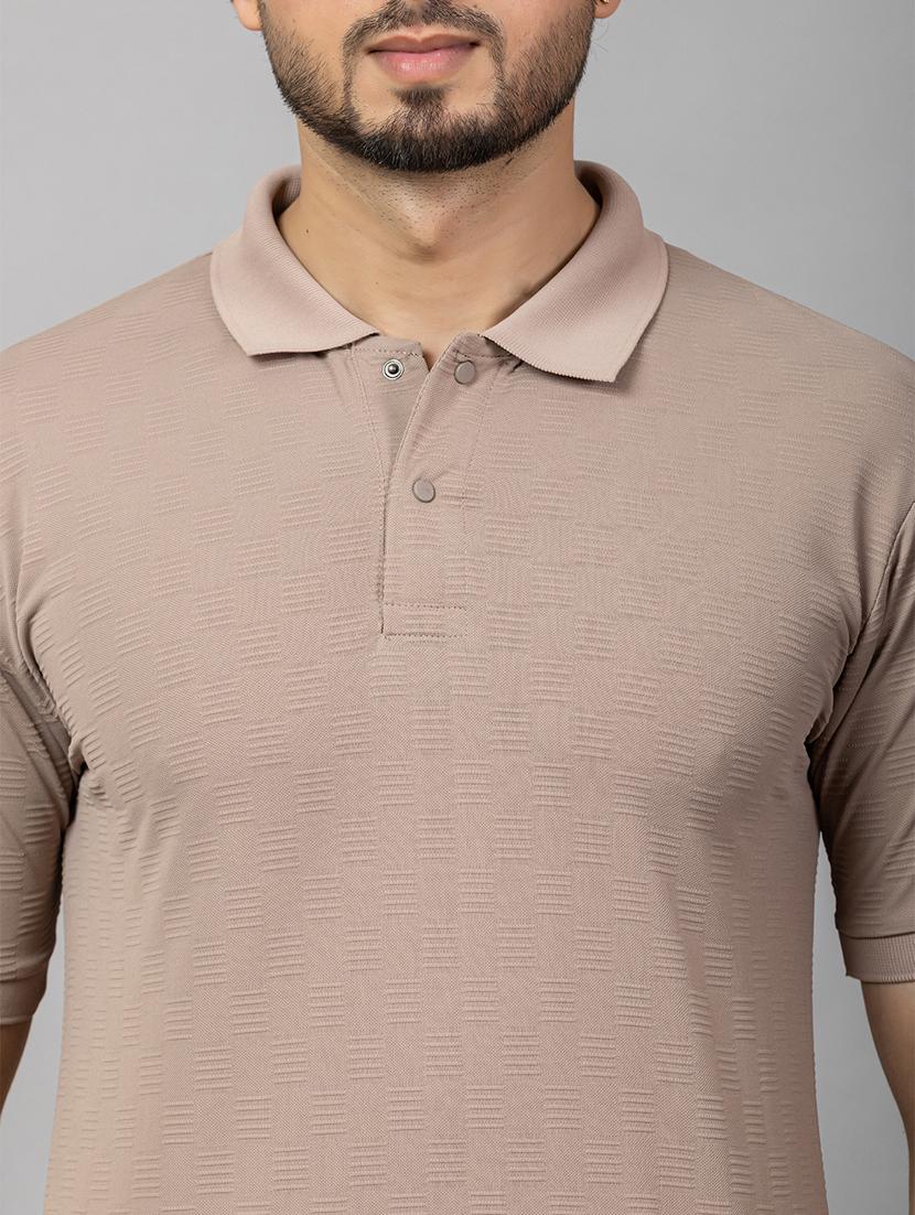 men self design short sleeve regular fit polo t-shirt - 21964800 - Standard Image - 4