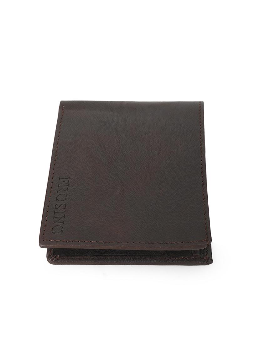 men brown solid bi-fold wallet - 21964826 - Zoom Image - 0