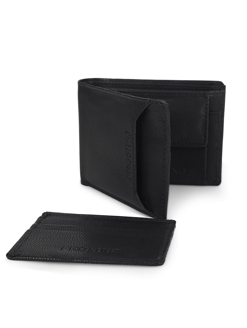 men black leatherette bifold wallet - 21964829 - Standard Image - 4