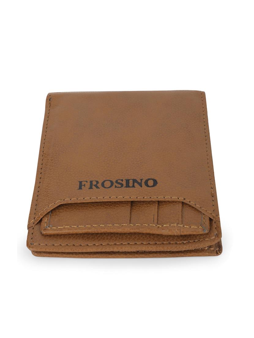 men brown leatherette formal snap wallet - 21964830 - Zoom Image - 0