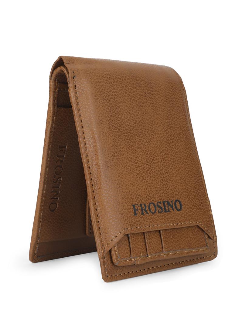 men brown leatherette formal snap wallet - 21964830 - Standard Image - 1