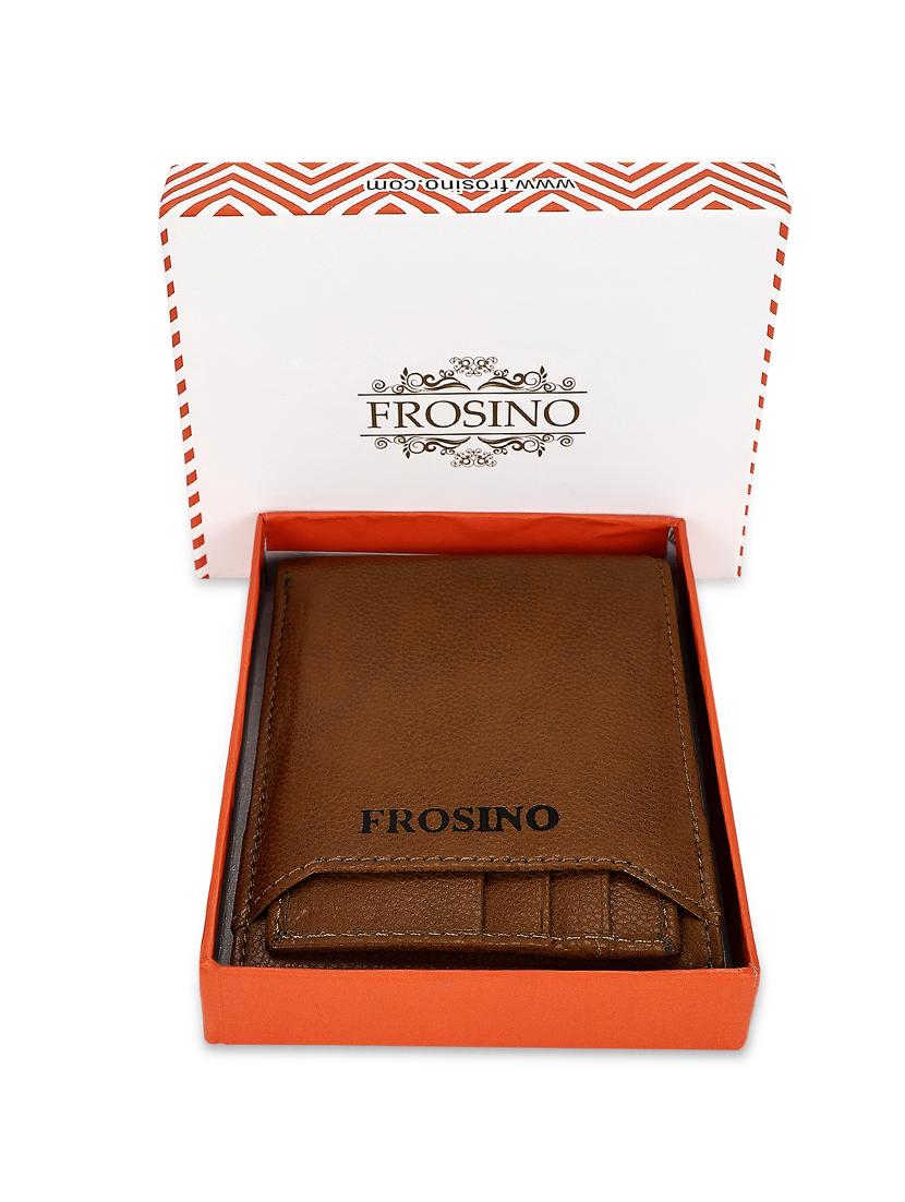 men brown leatherette formal snap wallet - 21964830 - Standard Image - 4
