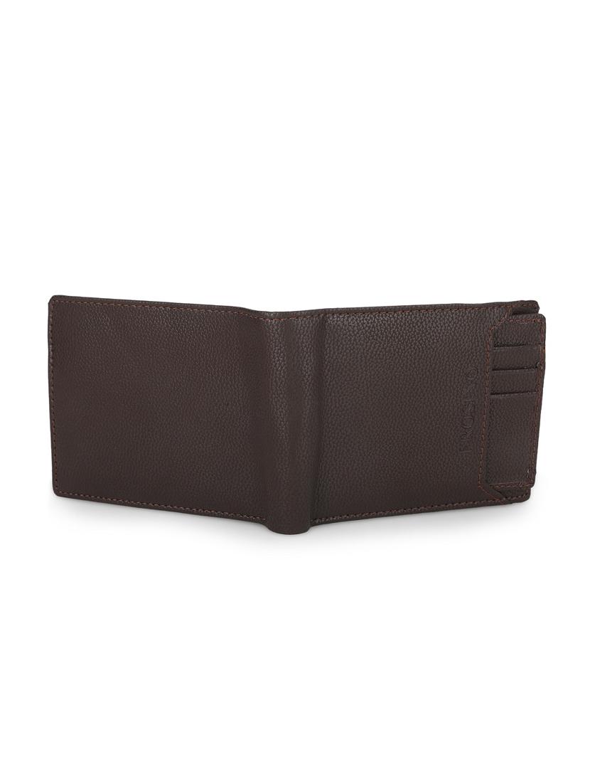 men brown leatherette bifold card wallet - 21964831 -  Standard Image - 1
