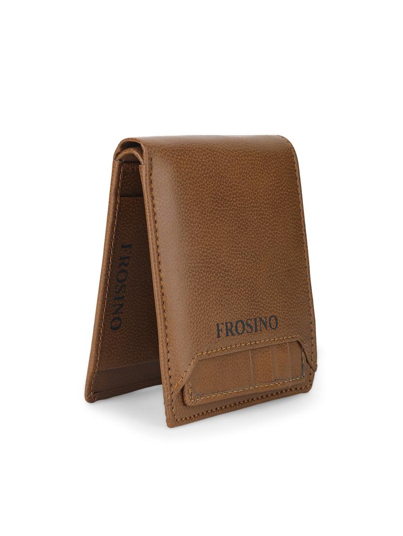 men brown bi-fold genuine leather wallet - 21964833 - Standard Image - 4