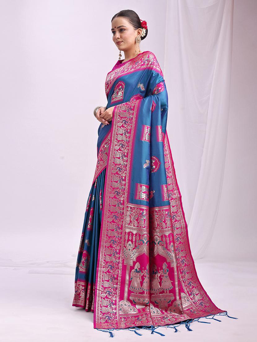 women self design banarasi saree with blouse - 21964868 - Standard Image - 1