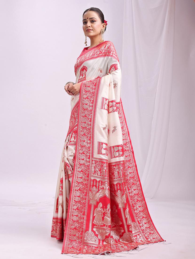 women self design banarasi saree with blouse - 21964871 -  Standard Image - 1