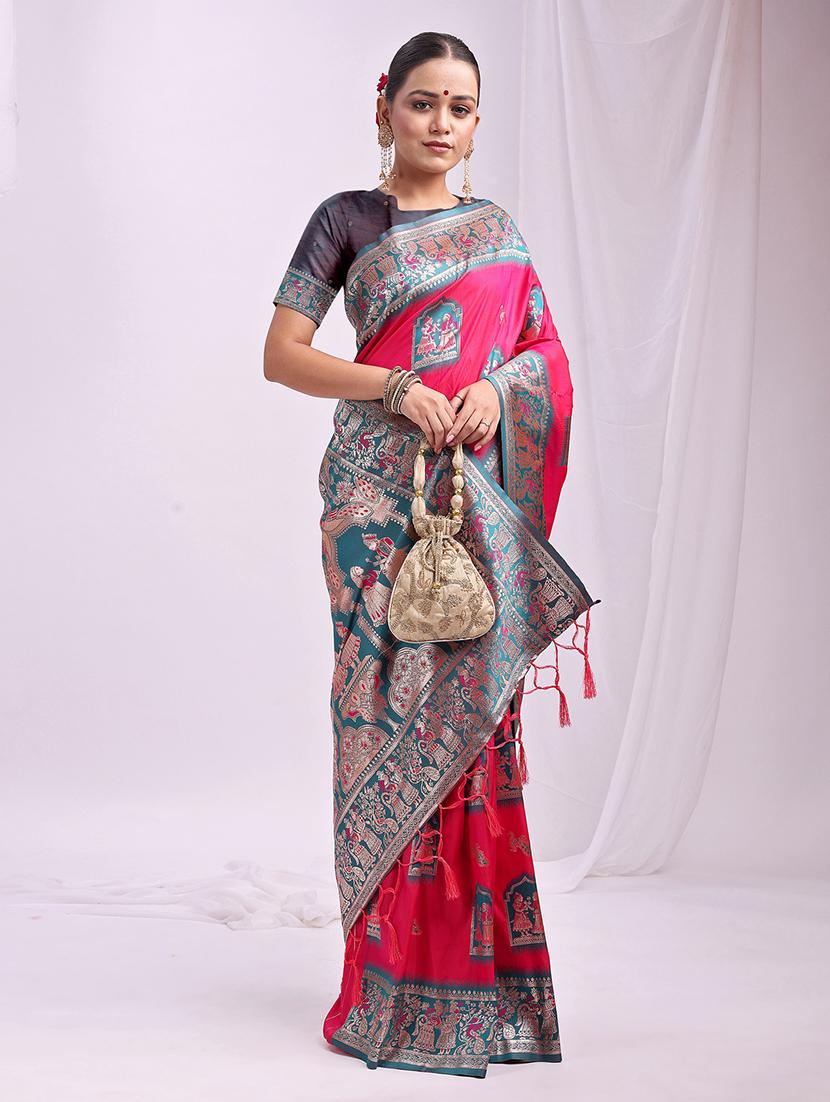 women self design banarasi saree with blouse - 21964872 - Standard Image - 1