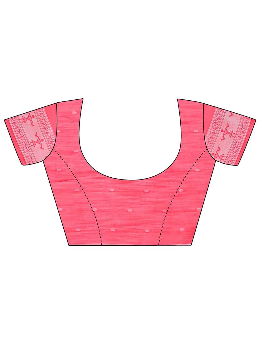 women warli bordered saree with blouse - 21964904 -  Standard Image - 6