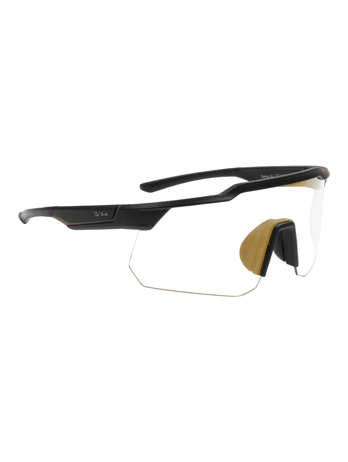 men's black wrap-around frame sports sunglasses - 21964954 - Standard Image - 4