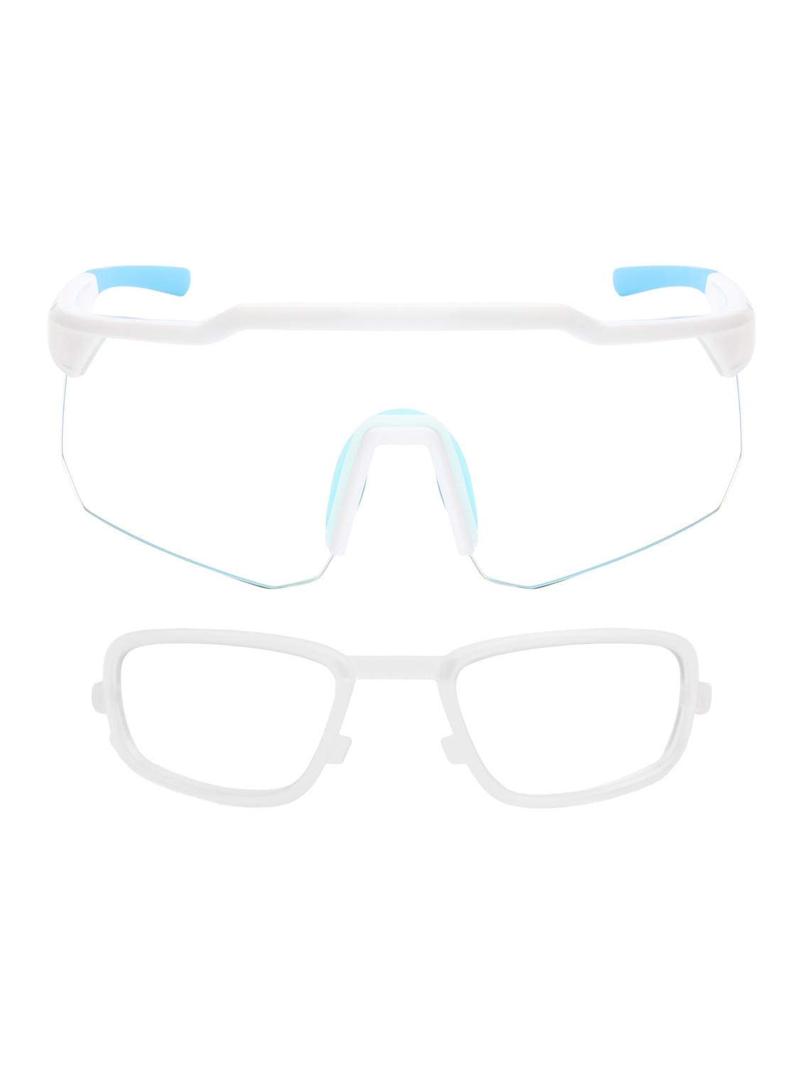 unisex white-orange sports shooting glasses - 21964966 - Standard Image - 6